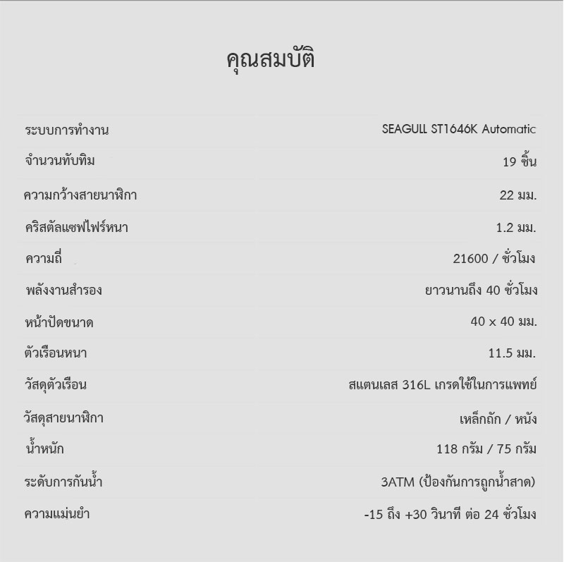 (ประกันศูนย์ไทย 1 ปี) CIGA Design Full Hollow Automatic Mechanical Watch - นาฬิกาออโตเมติกซิก้า ดีไซน์ รุ่น Full Hollow