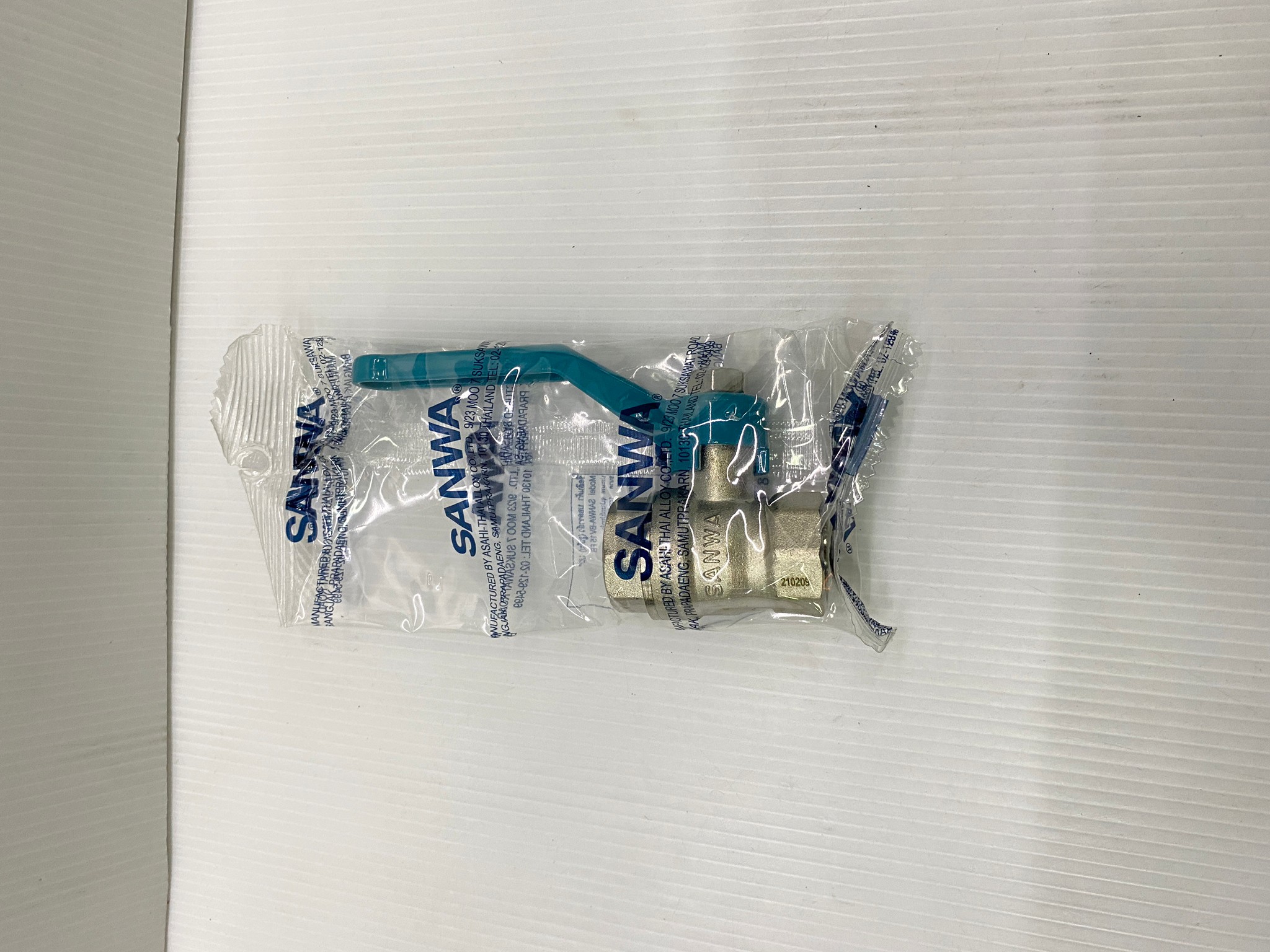 SANWA บอลวาล์ว ทองเหลืองชุบขาว Ball valve ขนาด 1/2" 3/4" 1" ซันว่า ของแท้ 100%
