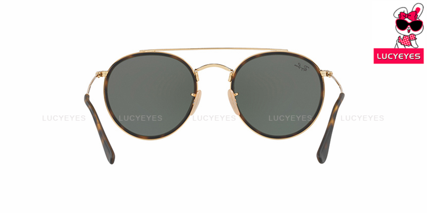 RayBan RB3647N 001 ROUND DOUBLE BRIDGE