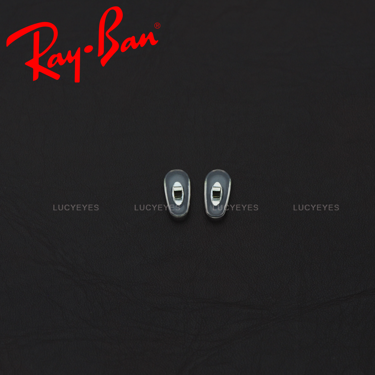 แป้นจมูก RAYBAN แท้ 100% แบบใส่น๊อต (สีใส โลหะเงิน)