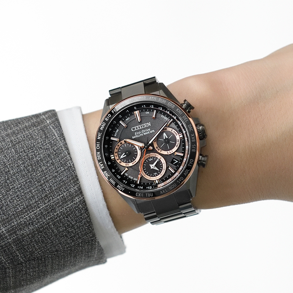 Citizen CC4016-67E นาฬิกาผู้ชาย ATTESA Sattellite Wave GPS Super Titanium Eco-Drive Men's Watch