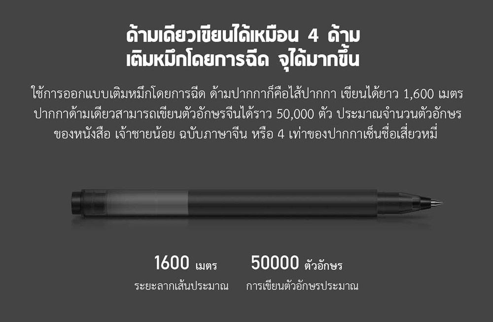 Xiaomi High-capacity Gel Pen (10pcs) - ปากกาหมึกเจล (10 ชิ้น)