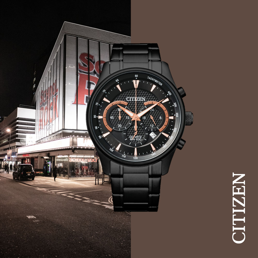Citizen AN8195-58E นาฬิกาผู้ชาย Chronograph Quartz Men's Watch