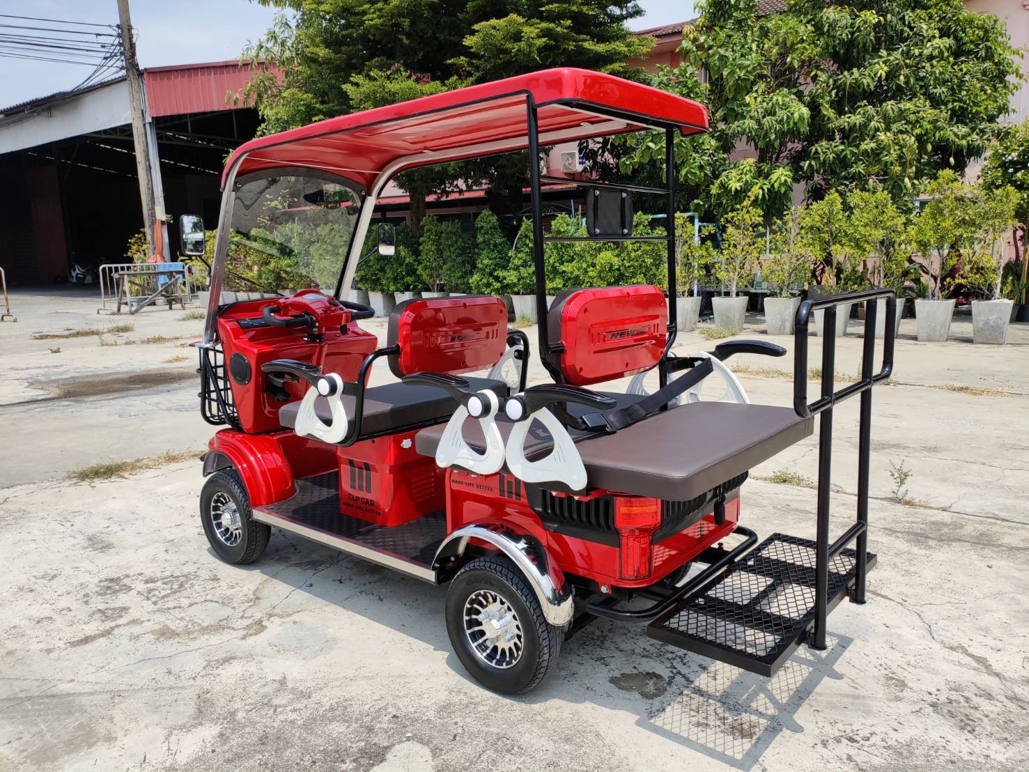 รถไฟฟ้า 4 ล้อ 6 ที่นั่ง (คนไซส์ใหญ่) รุ่น M-01ฺB BIG PLUS ยี่ห้อ CLP CAR ขับแฮนด์บิด