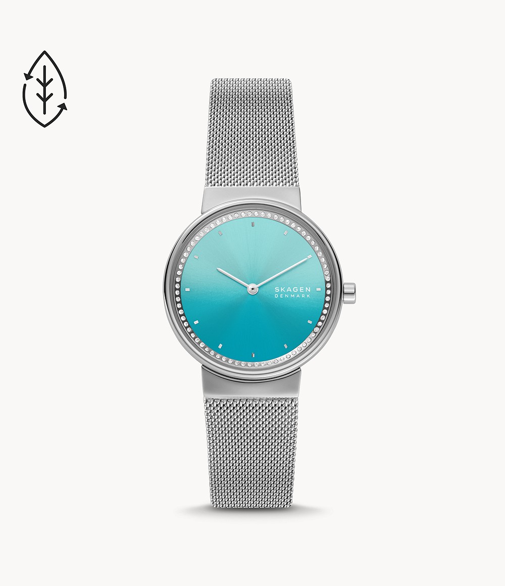 Skagen SKW2983 นาฬิกาผู้หญิง Freja Two-Hand Silver-Tone Quartz Women's Watch