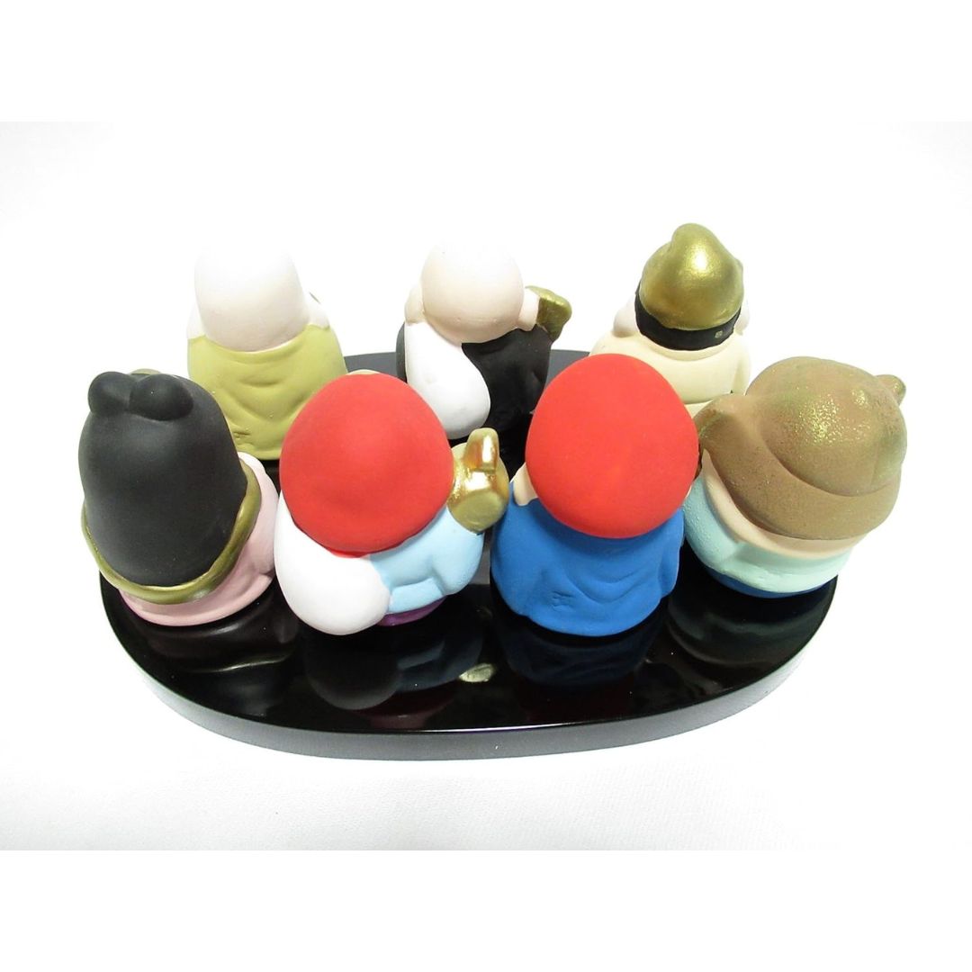 [PRE-ORDER] 7 เทพเจ้าแห่งโชคลาภของญี่ปุ่น 7 เซียน Seven Lucky Gods of Fortune เสริมดวง วันตรุษจีน ของมงคลญี่ปุ่น นำเข้าจากญี่ปุ่น 瀬戸陶芸社 ミニ七福神(大) S12-274