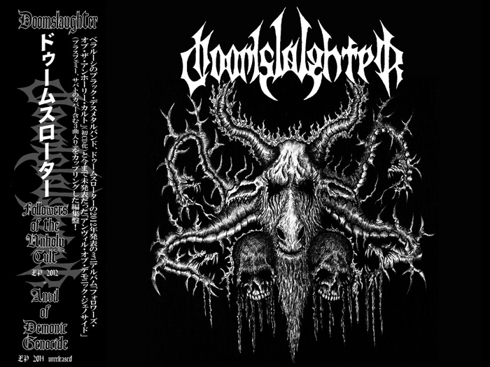 DOOMSLAUGHTER - Followers of the unholy cult + Anvil of Demonic Genocide CD