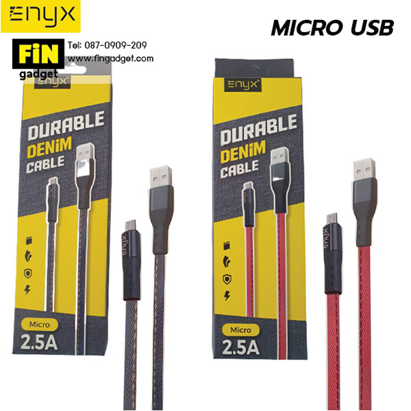 สายชาร์จผ้ายีนส์ ENYX EC-09 Durable Denim