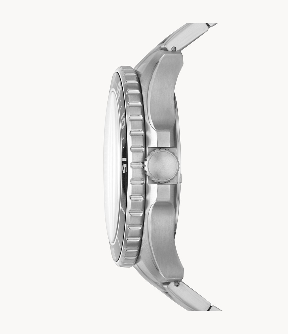 Fossil FS5687 นาฬิกาผู้ชาย FB-02 Three-Hand Date Stainless Steel Quartz Men's Watch