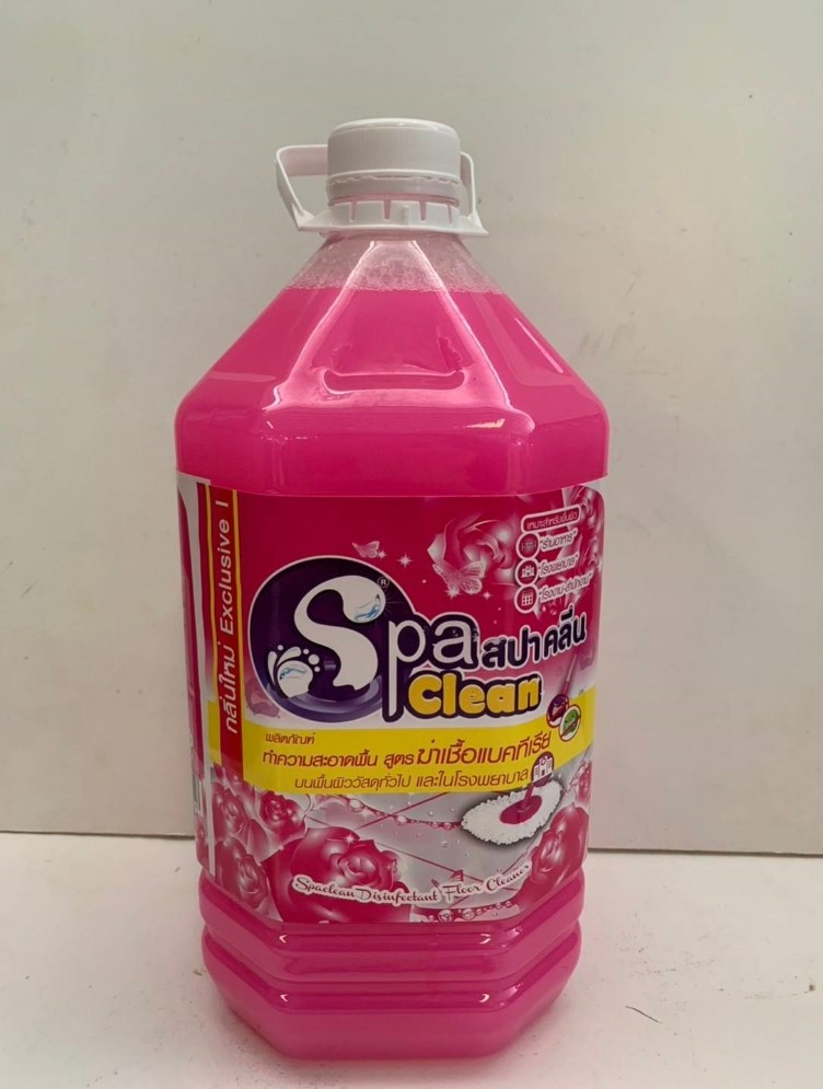 น้ำยาถูพื้น+ฆ่าเชื้อ 5200ml. กลิ่นExclusive1 (สีชมพู) โรแมนติกโรส SpaClean