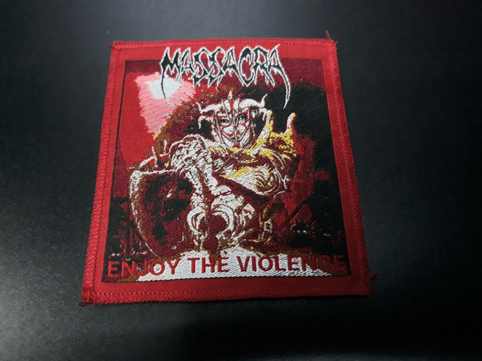 MASSACRA'Enjoy The Violence' Woven Patch (อาร์มแบบทอ)