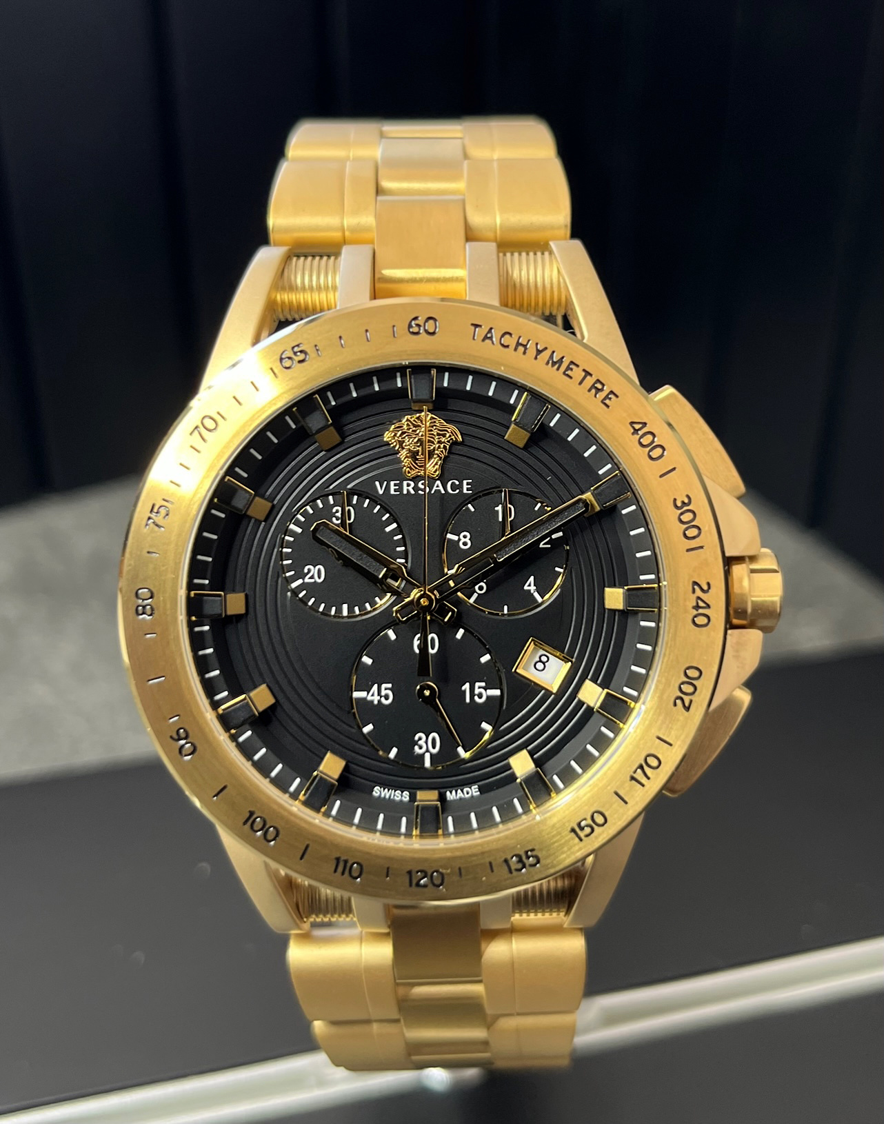 Versace VE3E00821 นาฬิกาผู้ชาย Chrono Quartz Men's Watch