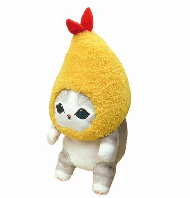 [PRE-ORDER] ตุ๊กตาเกาะขอบโต๊ะ แมวโมฟุ กุ้งชุบแป้งทอด Mofusand Shrimp Cat ขนาด S 36 x 14 x 18 cm นำเข้าจากญี่ปุ่น โมฟุซาน mofu mofusand ふんばるず(えびにゃん)