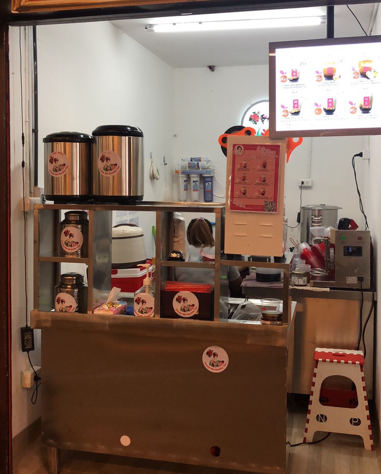 เคาเตอร์สแตนเลส Bubble tea shop stainless steel preparaton counter 1.2m