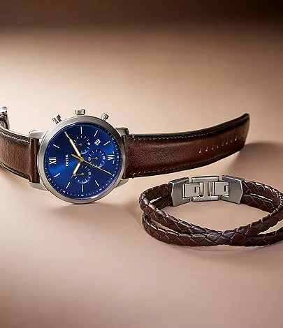 Fossil FS6018SET นาฬิกาผู้ชาย Chronograph Quartz Set Men's Watch