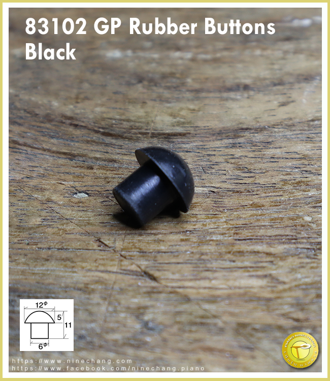 83102 GP Rubber Buttons black