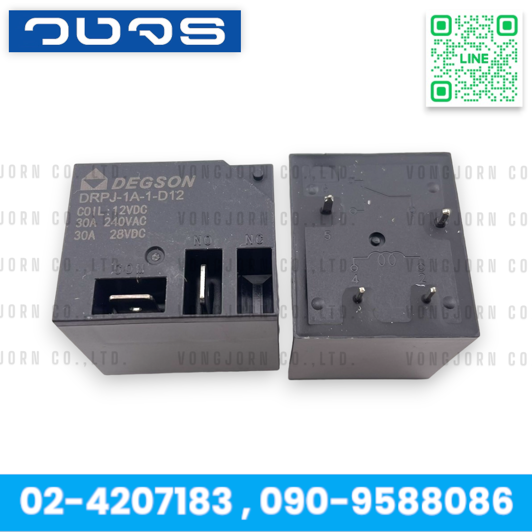 Relay DEGSON DRPJ-1A-1-D12-02AH (12V)
