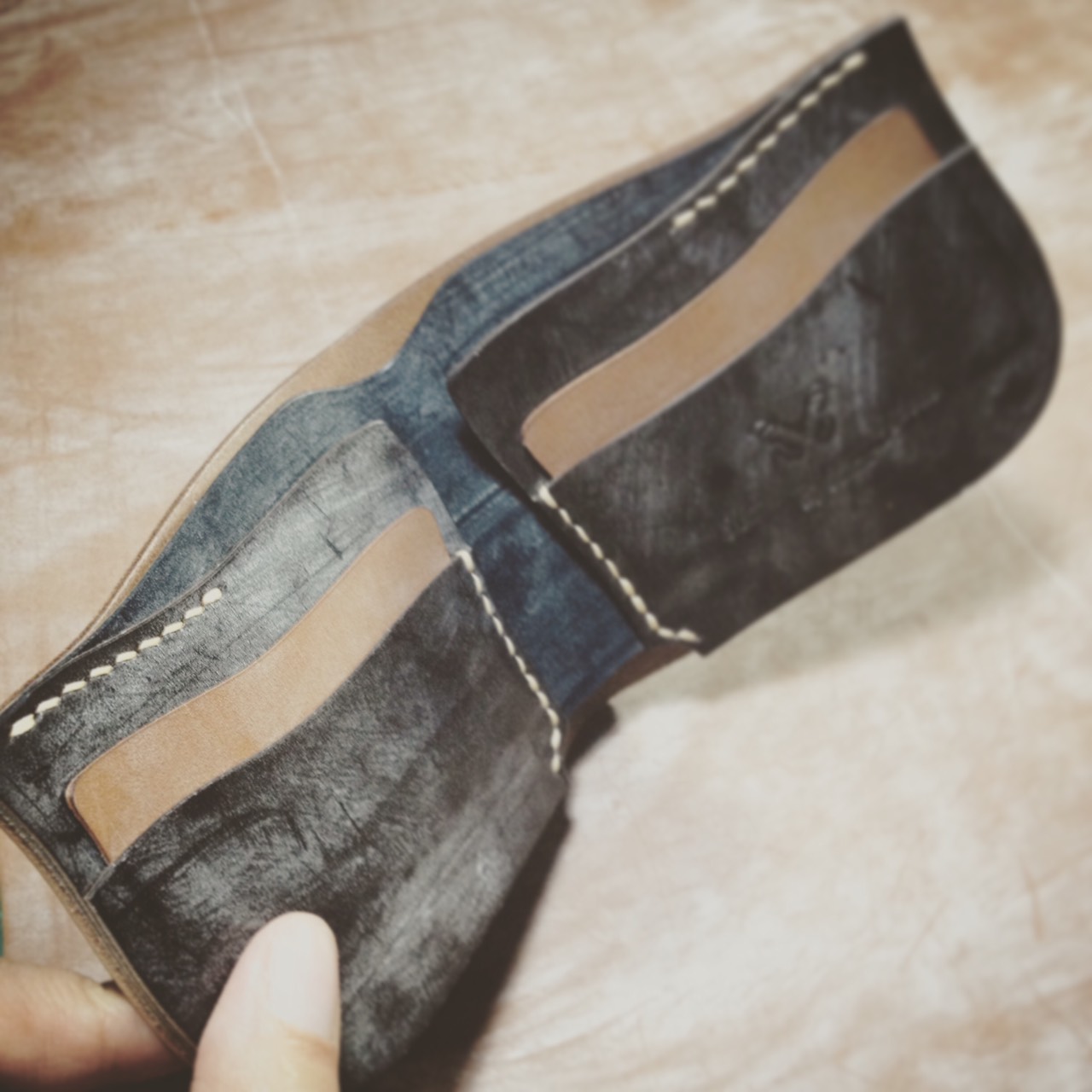 กระเป๋าสตางค์ชาย ใบยาว หนังม้าแท้ ตามสั่งครับ