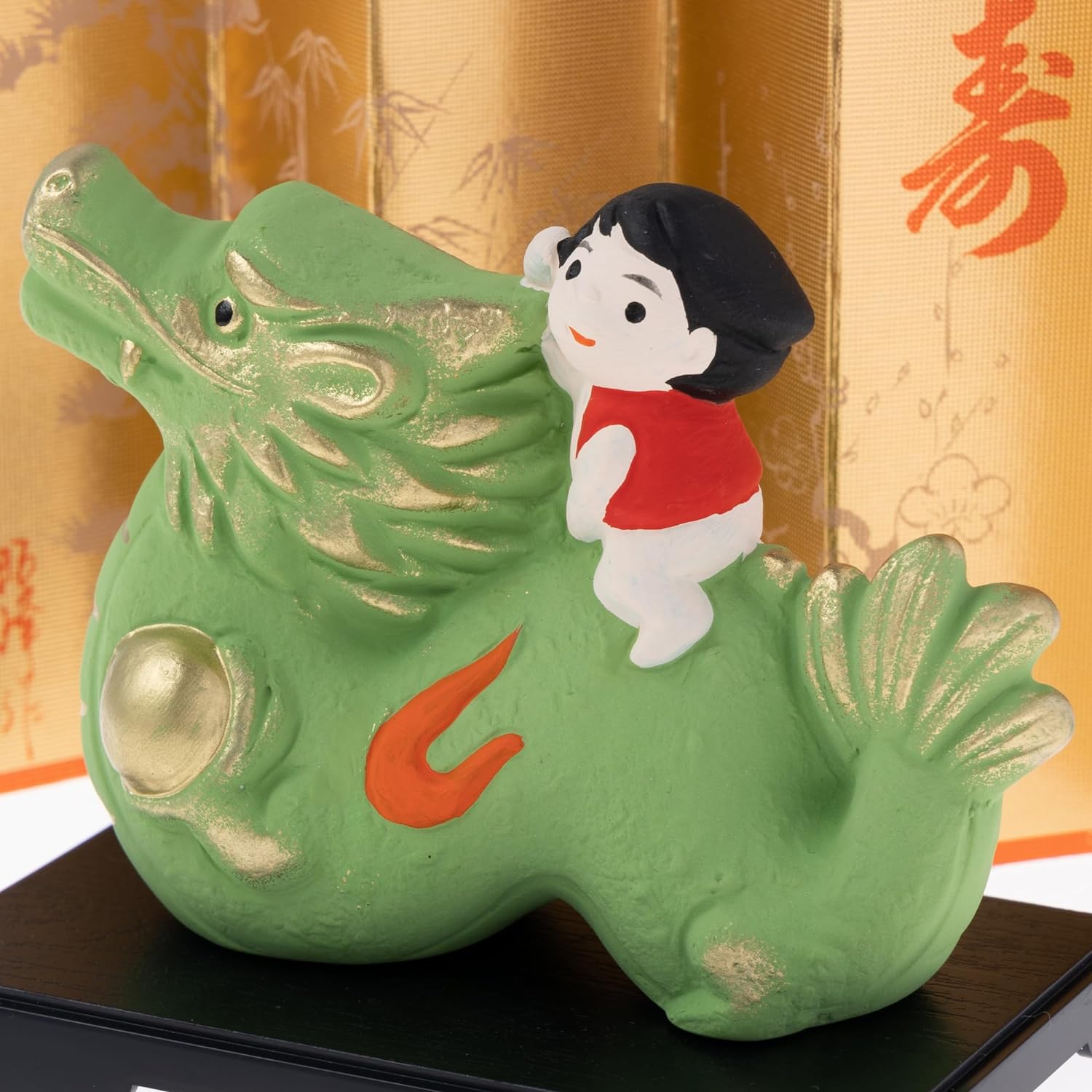 [PRE-ORDER] มังกรเขียว เด็กชายขี่มังกร (M) ฮวงจุ้ยโต๊ะทำงาน เสริมโชคลาภ ปีมังกร นำเข้าจากญี่ปุ่น Dragon Zodiac 2024