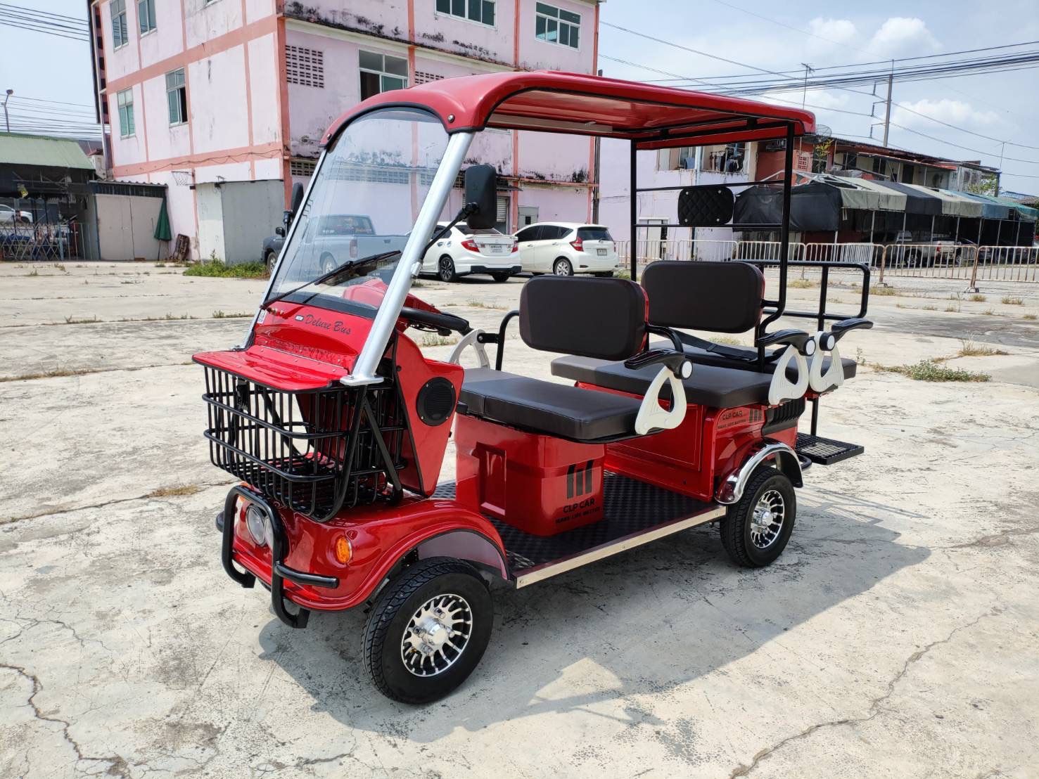 รถไฟฟ้า 4 ล้อ 6 ที่นั่ง (คนไซส์ใหญ่) รุ่น M-01ฺB BIG PLUS ยี่ห้อ CLP CAR ขับแฮนด์บิด