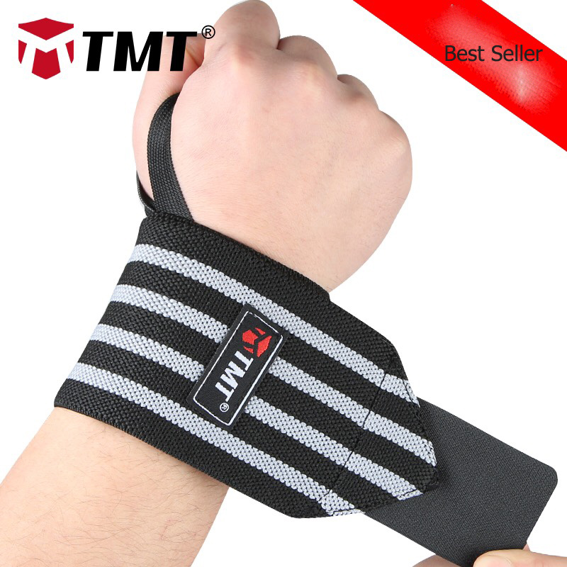 ถุงมือฟิตเนส สแตรป strap รัดข้อมือออกกำลังกาย TMT รุ่นใหม่ล่าสุด