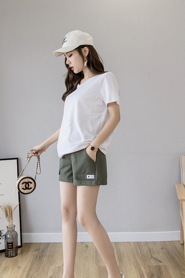 กางเกงคนท้องแฟชั่นเกาหลี ขาสั้น มากัน 5 สี มีผ้าพยุงครรภ์ ผ้านิ่มใส่สบายมากๆ M,L,XL,XXL