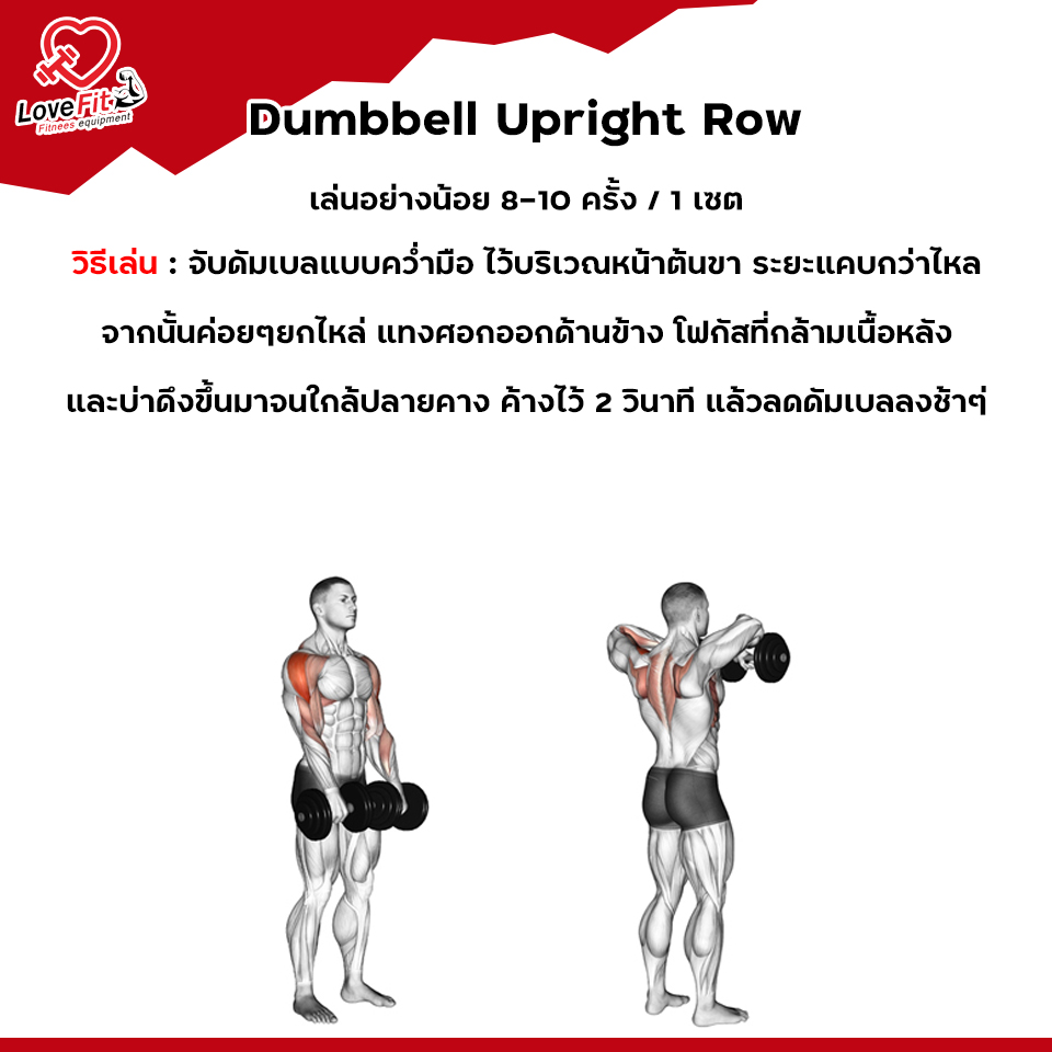ดัมเบล,บาร์เบล,dumbbell,สร้างกล้ามหลัง,ท่าเล่นหลัง