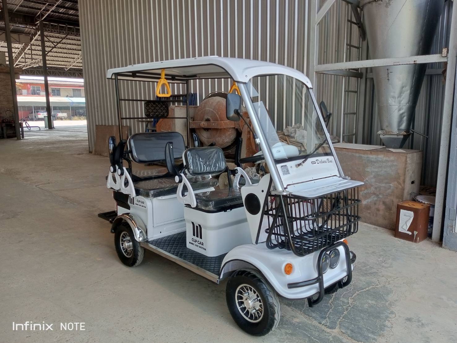 รถไฟฟ้า 4 ล้อ 4-5 ที่นั่ง รุ่น M-01T ยี่ห้อ CLP CAR ขับแฮนด์บิด