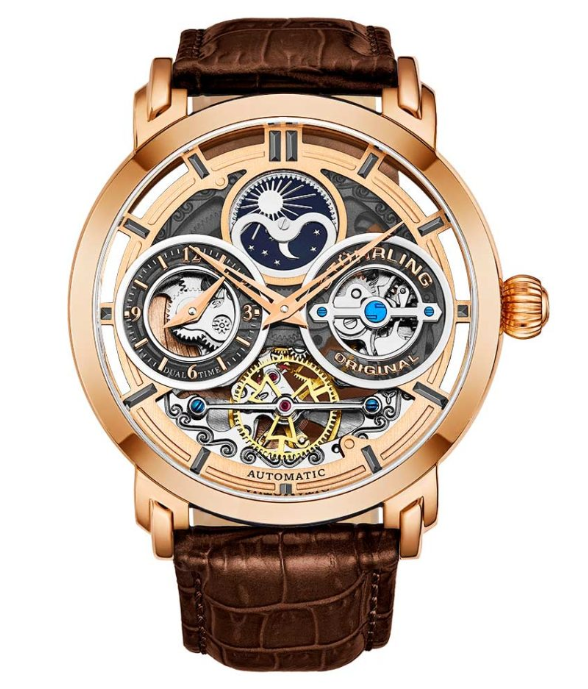 Stuhrling Original 371A.04 นาฬิกาผู้ชาย Luciano Automatic Skeleton Men's Watch