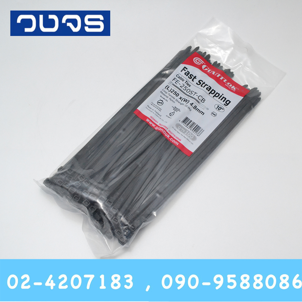 Cable Ties Giantlok 10 นิ้ว สีดำ