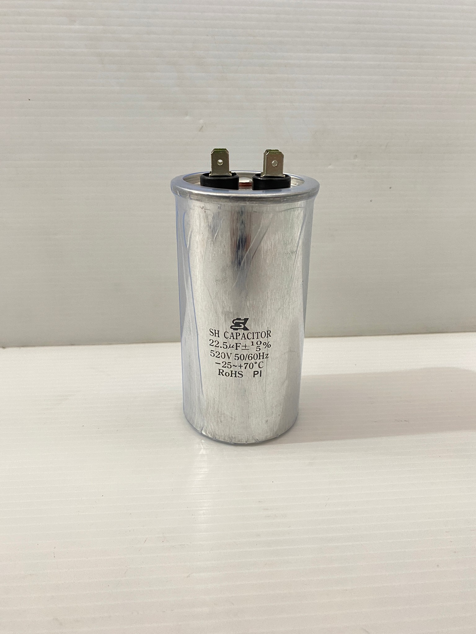 คาปาซิเตอร์ 22.5uF 520v. ปั๊มหอยโข่งมิตซูบิชิ(No.3-5HP) คอนเดนเซอร์ #SK อลูมิเนียม