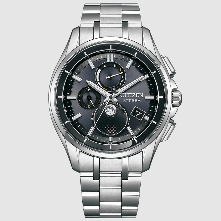 Citizen BY1001-66E นาฬิกาผู้ชาย Attesa Radio Controlled Eco-Drive Titanium Men's Watch
