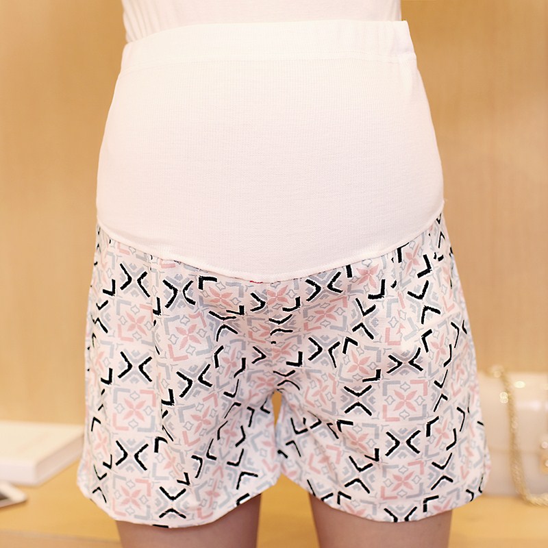 กางเกงคนท้อง สีสดใส ต่อด้วยผ้ายืดพยุงครรภ์ มีสายปรับขนาดครรภ์ M,L,XL