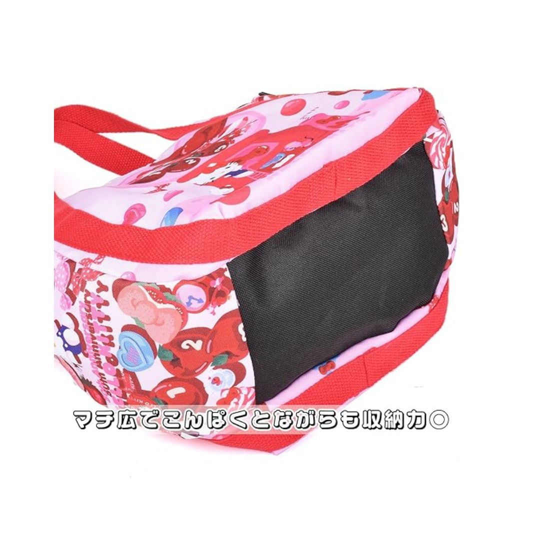 [PRE-ORDER] กระเป๋า คิตตี้ ครบรอบ 50 ปี กระเป๋าผ้า สีชมพู ลายลูกกวาด Hello Kitty Mini Tote Bag Sanrio Japan