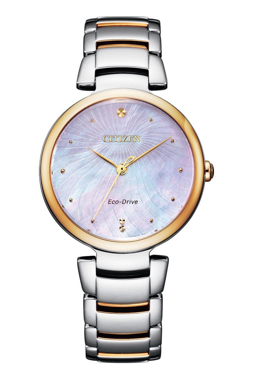 Citizen EM0854-89Y นาฬิกาผู้หญิง Eco-Drive Citizen L Mother of Pearl Women's Watch