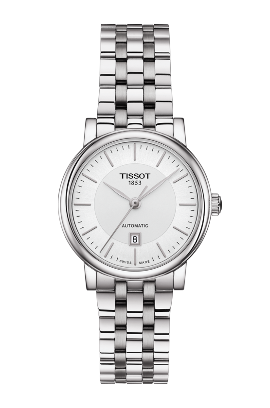 Tissot T122.207.11.031.00 นาฬิกาผู้หญิง T1222071103100, Carson Premium Powermatic 80 Automatic Women's Watch