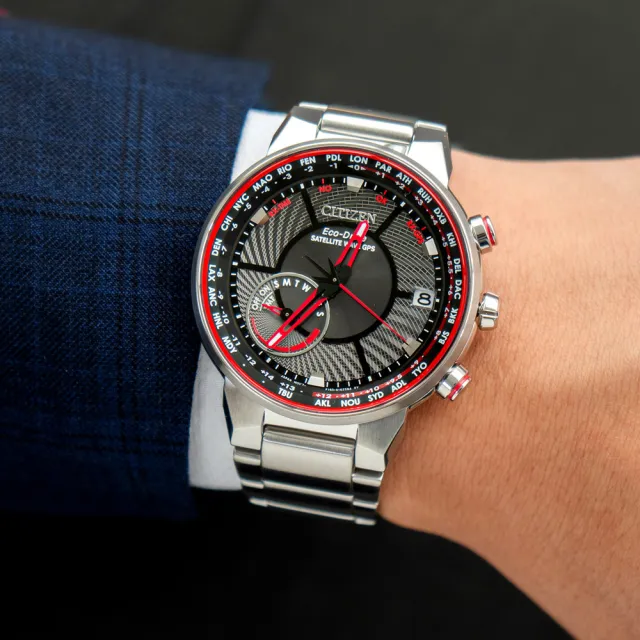 Citizen CC3031-51E นาฬิกาผู้ชาย Eco-Drive Satellite World Time Men's Watch