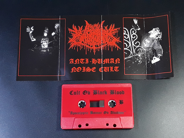 CULT OF BLACK BLOOD' Apocalyptic Banner ov Abaddon' Tape.