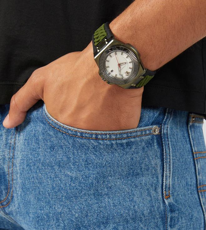 Versace VEDY00419 นาฬิกาผู้ชาย Chain Reaction Quartz Swiss Made Men's Watch