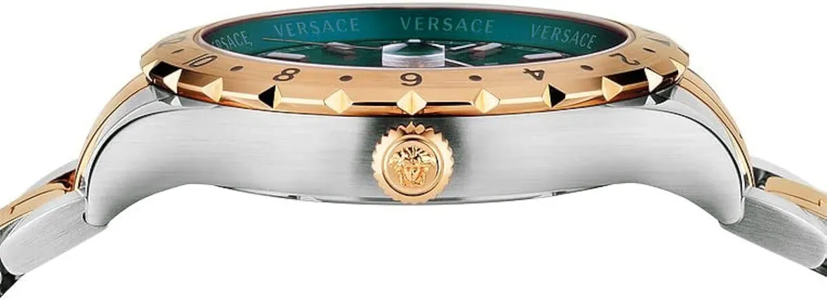 Versace V11050016 นาฬิกาผู้ชาย Hellenyium GMT Quartz Men's Watch
