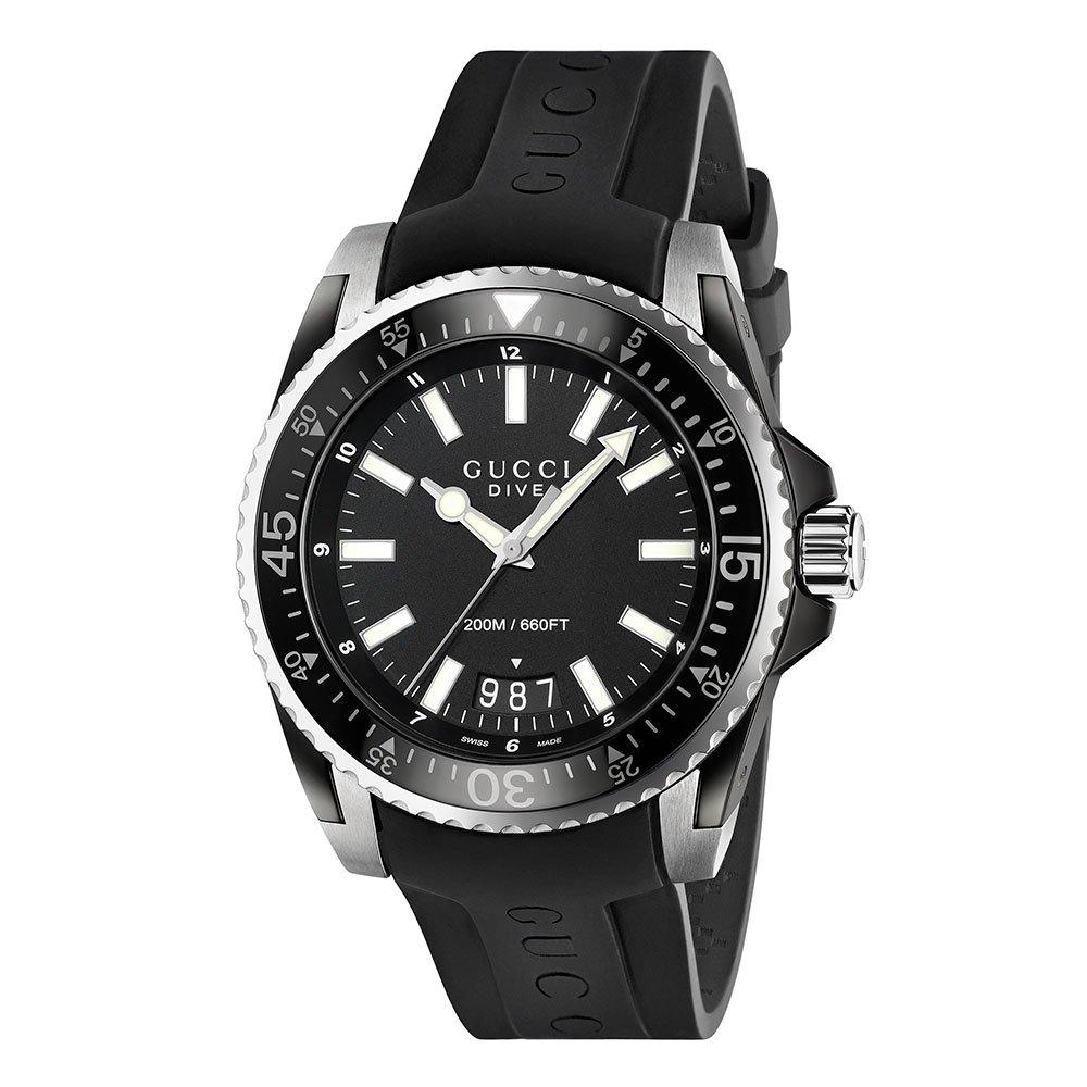 Gucci YA136204 นาฬิกา Dive Quartz 45mm Men's Watch