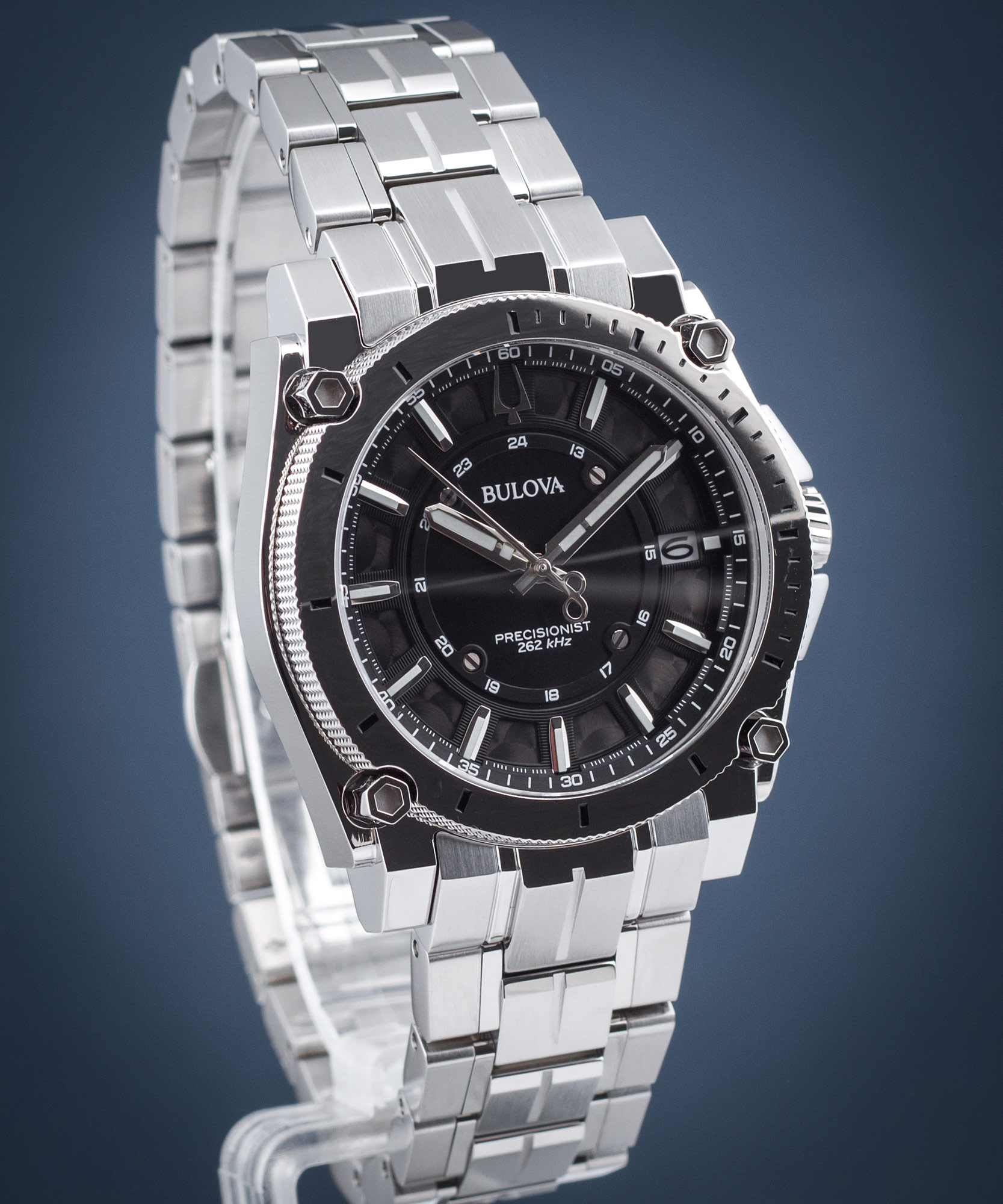 Bulova 96B417 นาฬิาผู้ชาย Precisionist Quartz Men's Watch