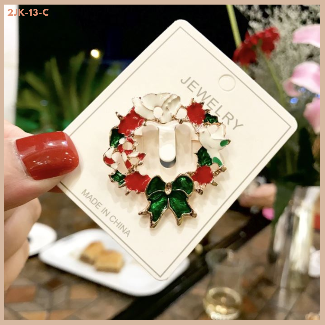 เข็มกลัดติดชุด ติดเพื่อความสวย หรือติดเพื่อความเชื่อก็ได้ น่ารักลงตัว เซต คริสต์มาส