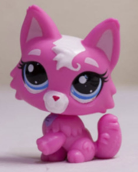 LPS แมวโทนสีชมพู ตาสีฟ้า #3561