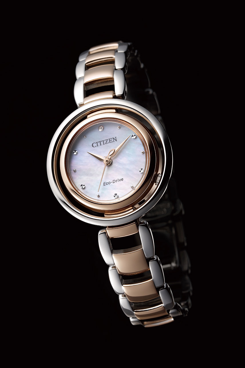 Citizen EM0666-89D นาฬิกาผู้หญิง Citizen L Ambiluna Eco-Drive Sapphire Diamond Women's Watch