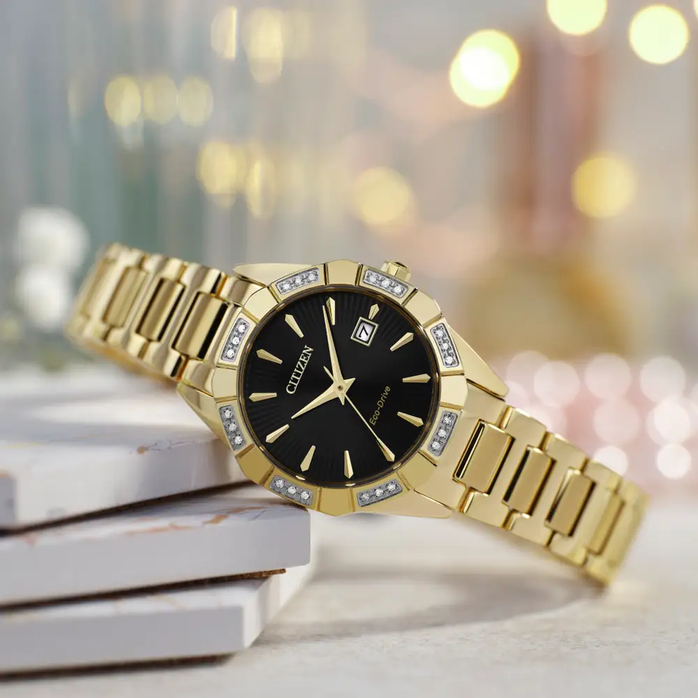 Citizen EW2652-55E นาฬิกาผู้หญิง Gold Stainless Women's Watch