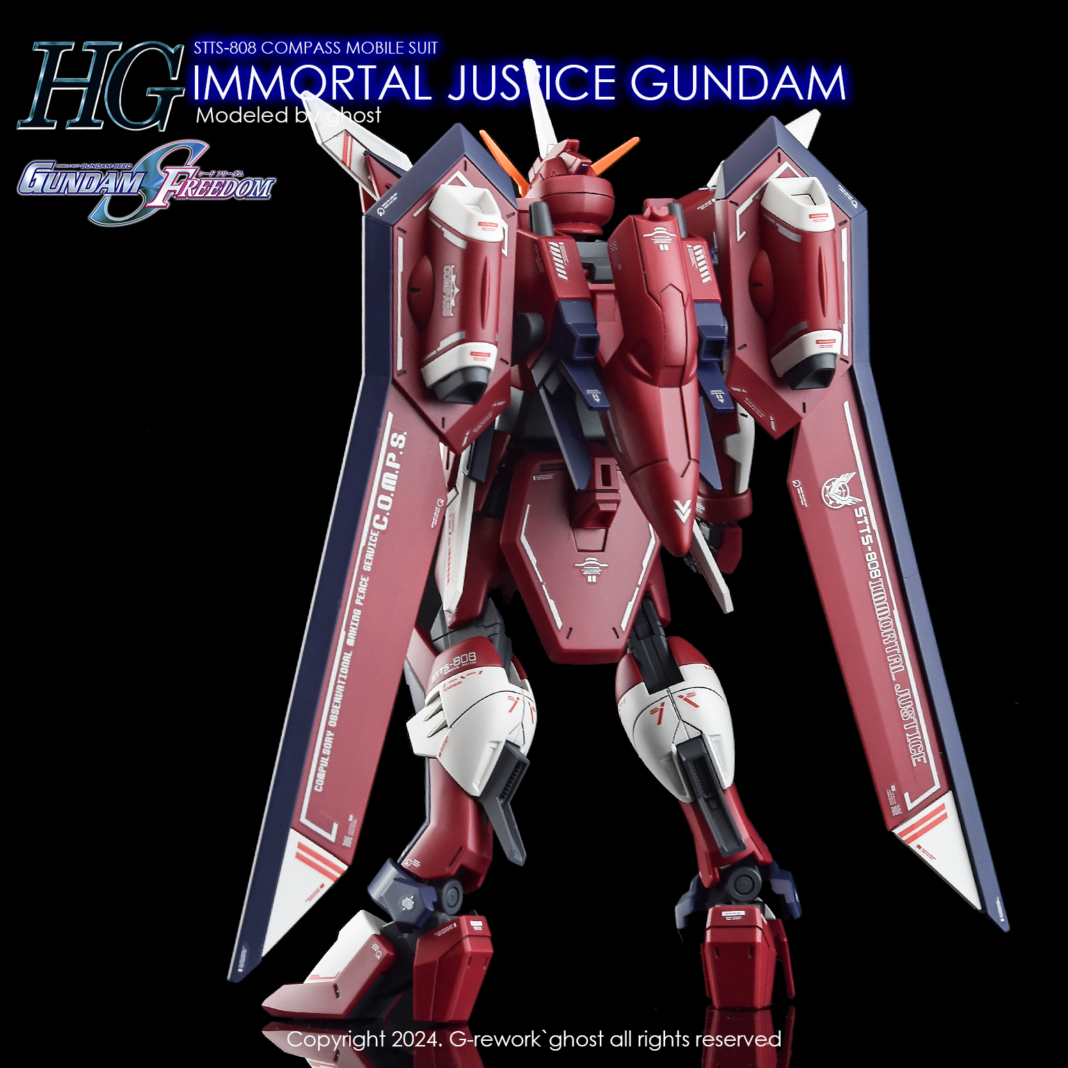 G-REWORK CUSTOM DECAL HG IMMORTAL JUSTICE GUNDAM