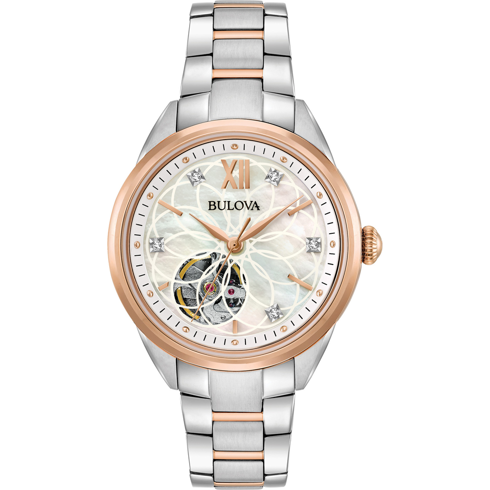 Bulova 98P170 นาฬิาผู้หญิง Classic Automatic Women's Watch