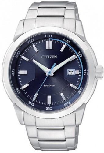 Citizen BM7140-54L นาฬิกาข้อมือผู้ชาย Eco-Drive Blue Calendar Men's Watch