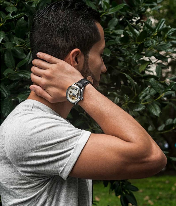 Stuhrling Original 3921.2 นาฬิกาผู้ชาย Special Reserve Automatic Skeleton Men's Watch